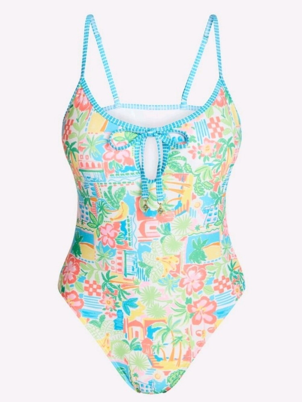 No Boundaries Women's Scoop Neck One Piece Floral Swimsuit. XXS. NWT.